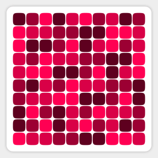 Squircle Pattern (Pink Shades) Magnet